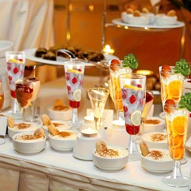 30 Stück Acryl-Champagnerbecher für Hochzeit, Jubiläum, Geburtstagsfeier, Weihnachtsdekoration, Mehrzweck-Trinkbecher – Detail 5