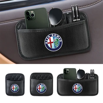 1x Fashion Retro Grace PU Borsa portaoggetti in pelle Organizzatore per auto in pelle artificiale per Alfa Romeo 159 Giulietta Mito 147 Accessori