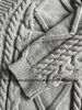 TTPD Cardigan Cozy Chunky Cable Knit V-neck Patched Grey Sweater Jacket for Women Autumn Winter TS Cardigan 3
