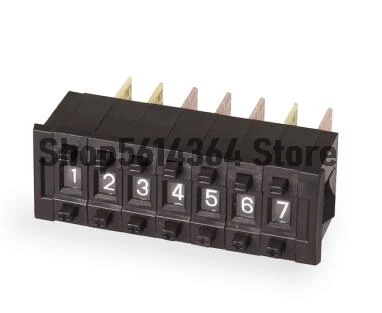 BCD 또는 십진수 코드 푸시휠 썸휠 스위치, 베이지 블랙, 22mm x 8mm, 0-9 자리, KM1 KSA-1 또는 엔드 플레이트, 블랭크 스페이서, 10 개