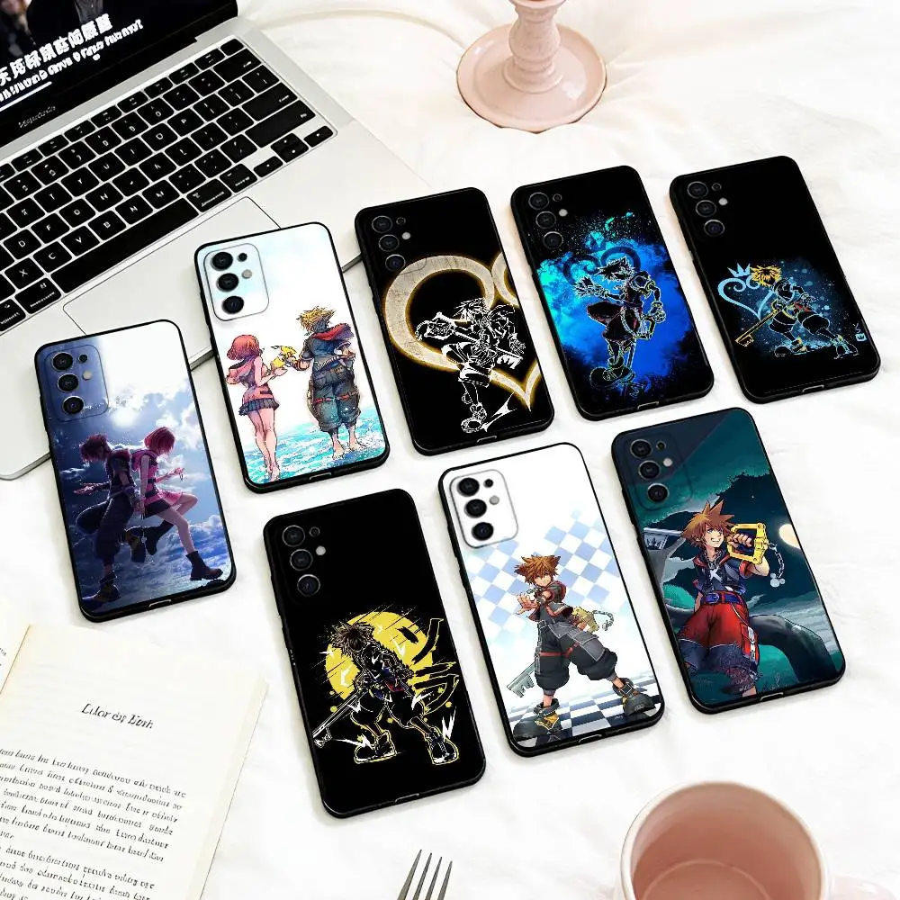 Kingdom Hearts Themed Soft Black Phone Case