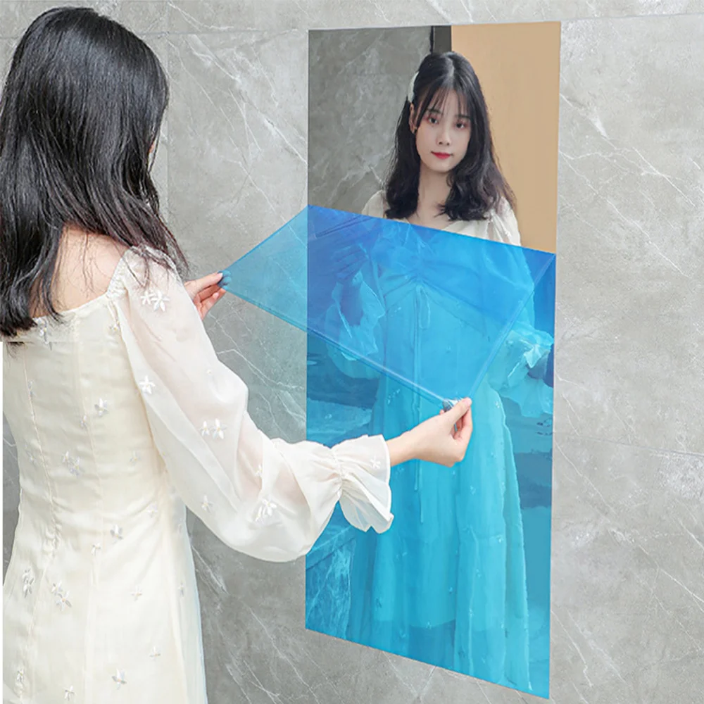 Waterproof Self Adhesive Stickers Film Mirror Silver Insulation Stickers UV Rejection Privacy Films Home Decoration 2 Sizes