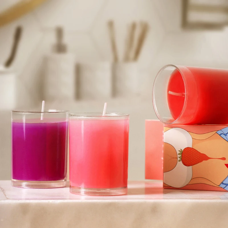 Bdsm Candle Erotic Games for Couple Low Temperature Candle wax Drip Sex Bed Flirting Teasing Massage Candles Ehance Desire sex candles
