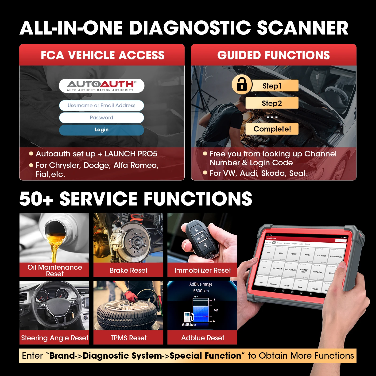 LAUNCH X431 PRO5 & Heavy Duty Software Kit Set 12V 24V Gasoline Diesel Car Diagnstic Tool Truck Scanner Automotive Tool
