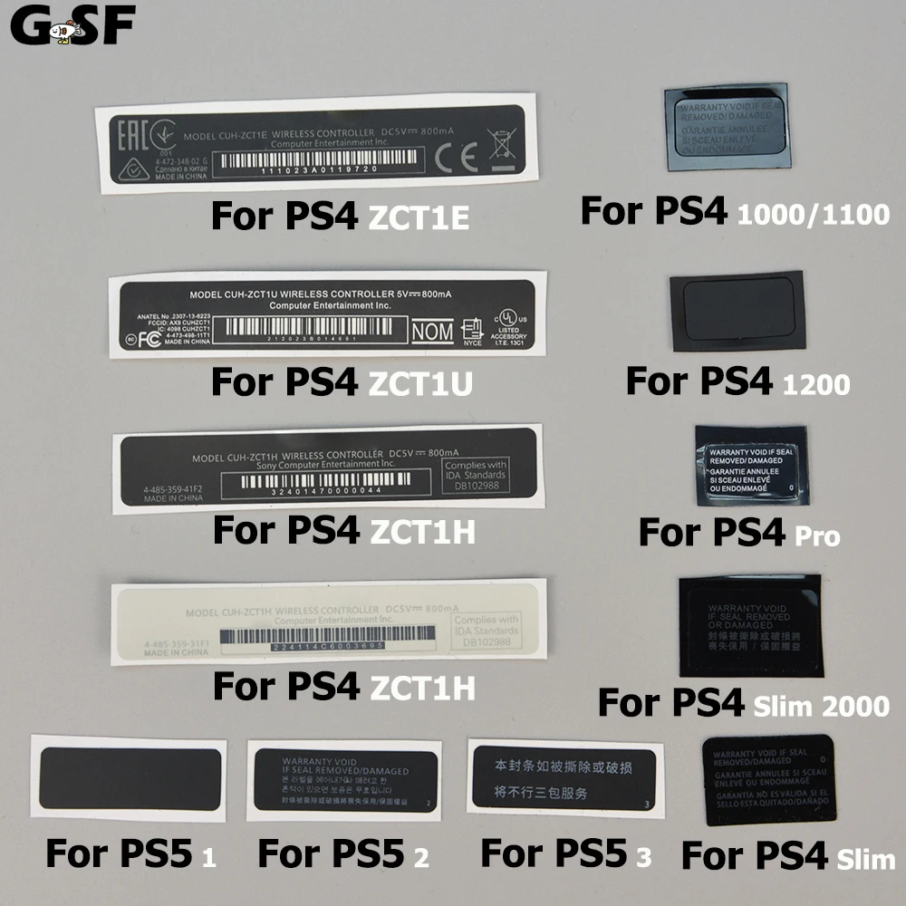 1PCLabelStickerForPS4Pro100020001200slimConsoleHousingSeals