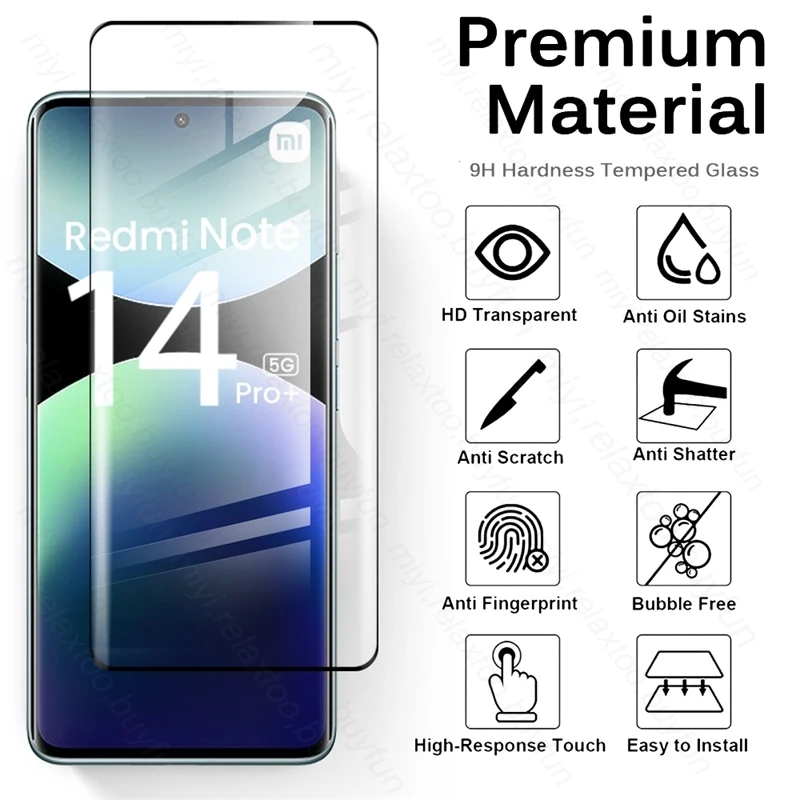 Premium 9D Curved Tempered Glass Screen & Camera Protector 6-in-1 Set