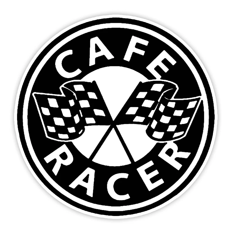 

S51117 # виниловые наклейки на машину Decal Cafe Racer мотоциклетные декоративные аксессуары креативные водонепроницаемые