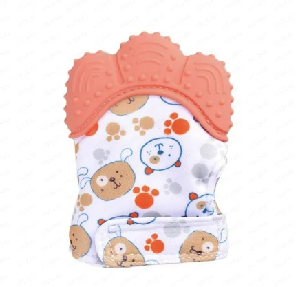 Description Picture 6 of itemBaby Silicone Mitts Teething Mitten Cartoon Shaped Glove Soft Teether