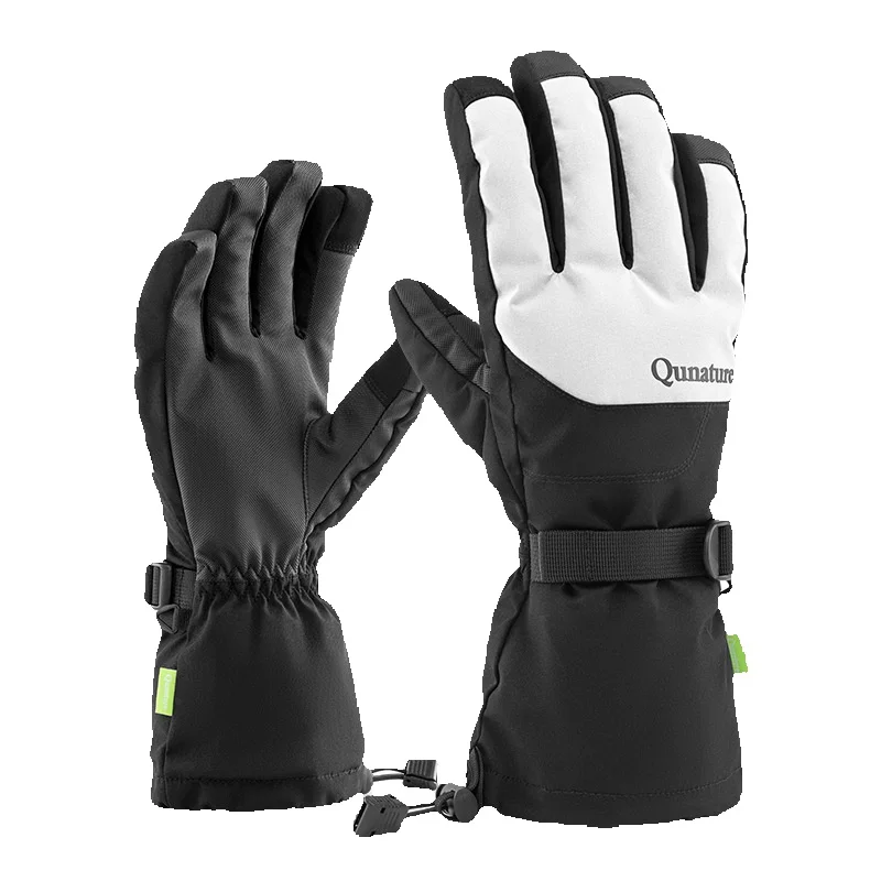 Tuoye Fun Ski Warm - Guantes de esquí para hombre y mujer, resistentes al viento, de dedos completos, para una o dos tablas, para ciclismo, montañismo y actividades al aire libre_voghion.com