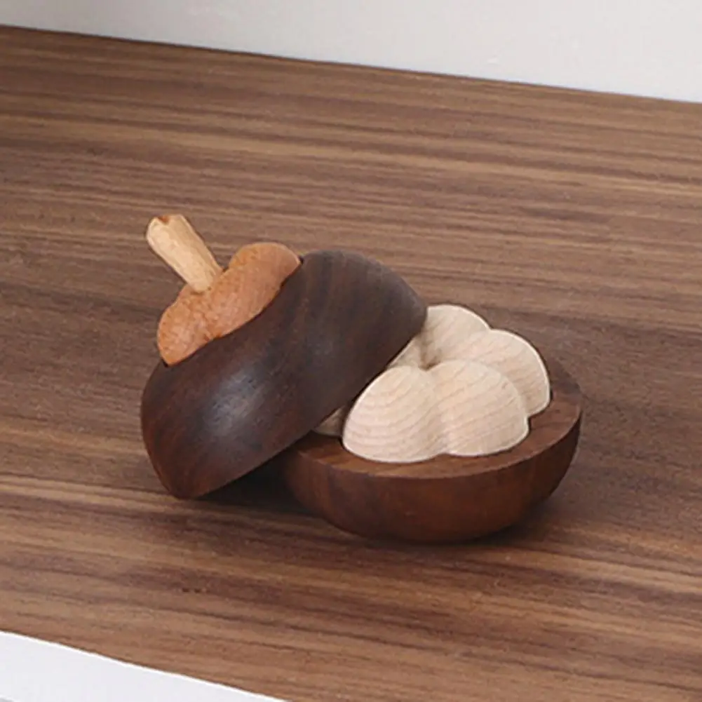 Diffuser for Bathroom Beech Solid Wood Mangosteen Shape Aromatherapy Diffuser Air Purifier for Living Room Bedroom Bathroom