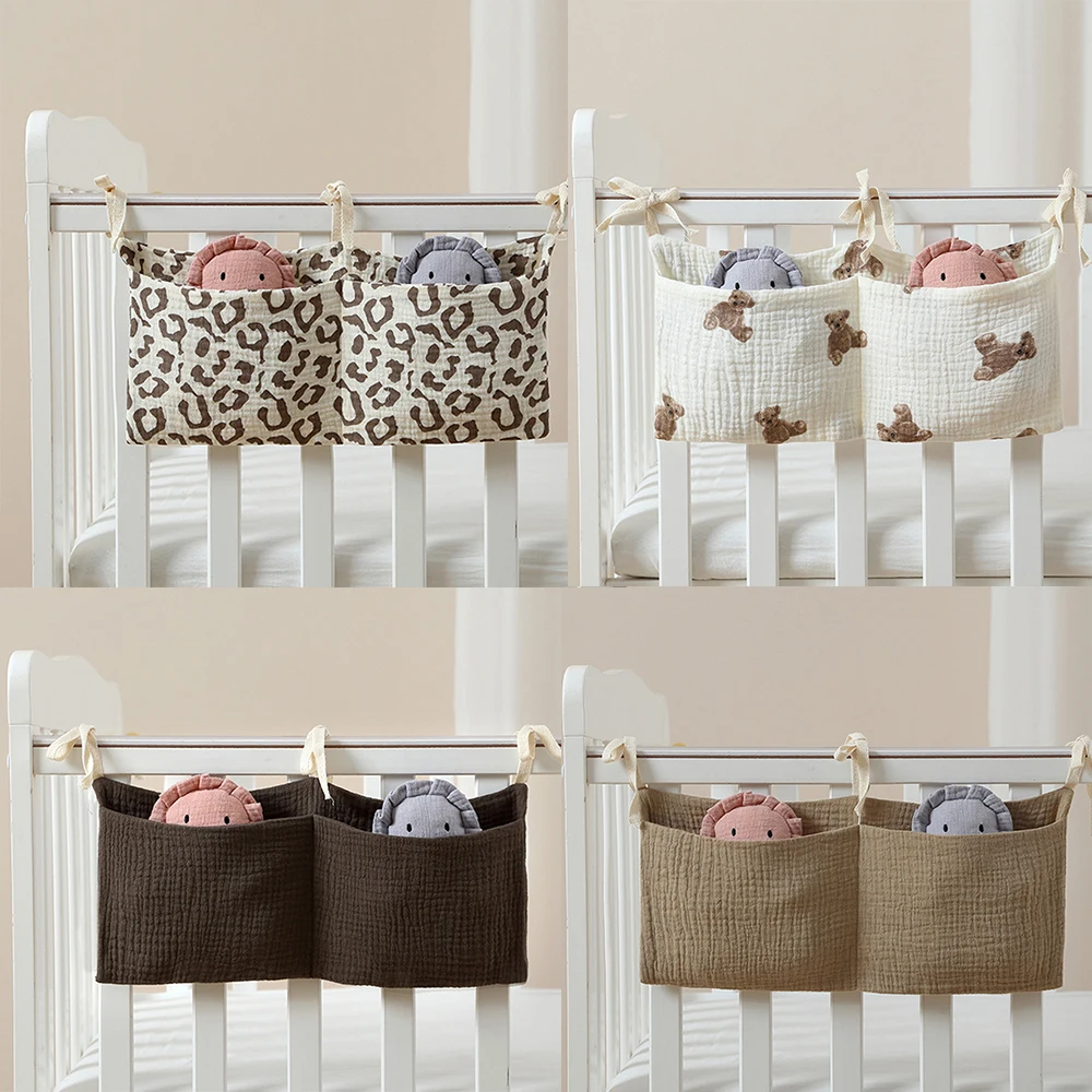 Baby Nursery Crib Organizer, Diaper Caddy Stacker, Portable Hanging Storage for Diapers Wipes Baby Essentials , Changing Table