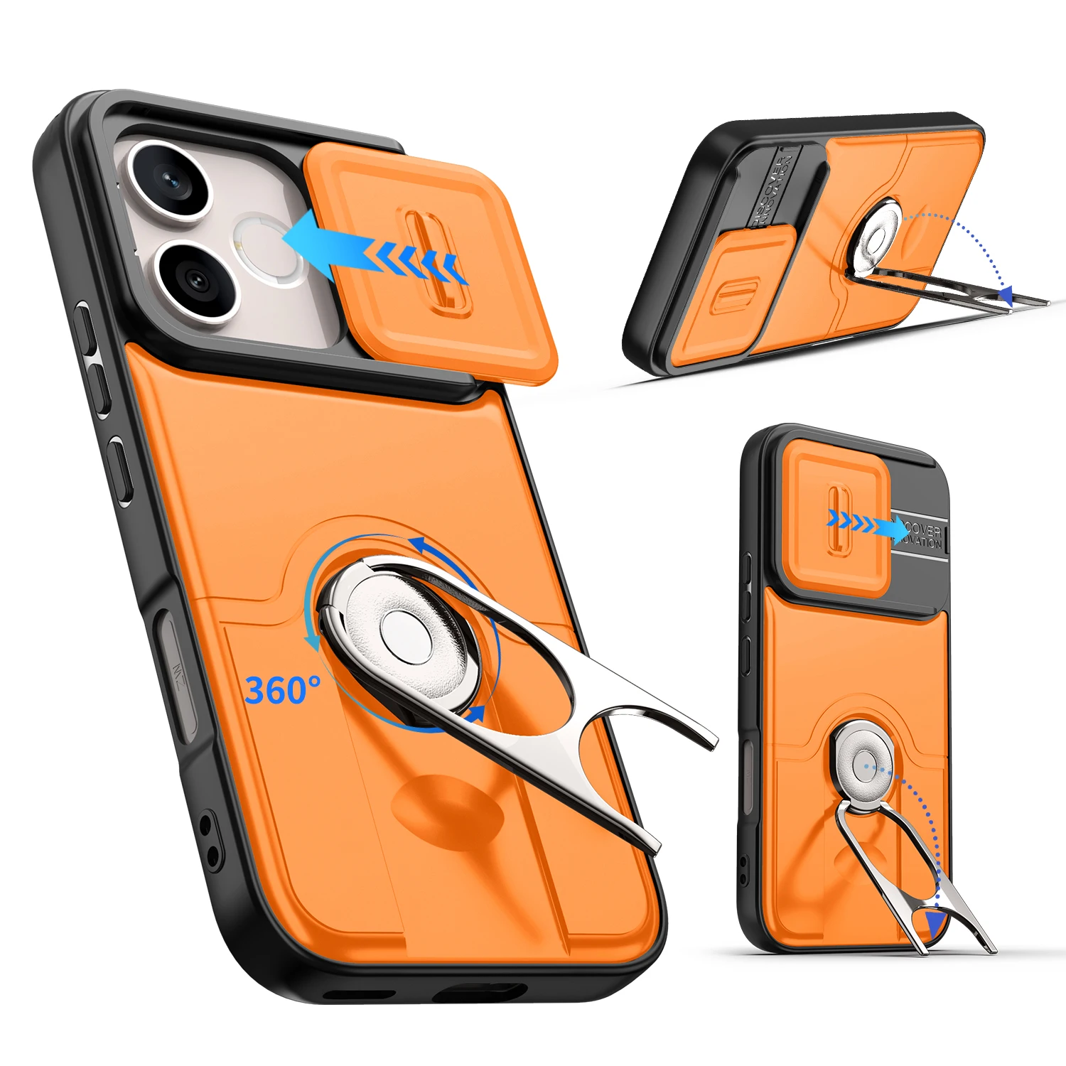 Premium Heavy-Duty Rugged Armor Slide Camera Protection Case