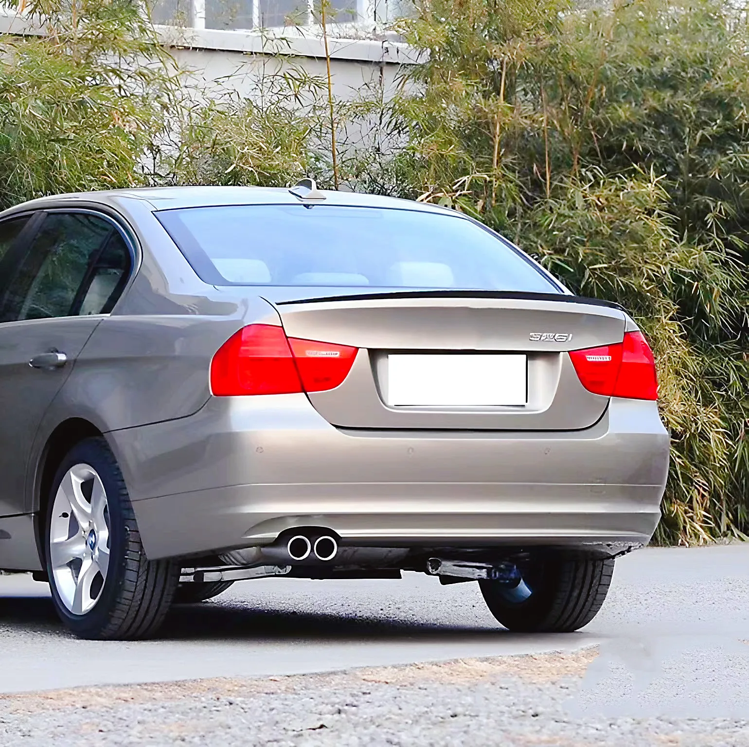Für 2005-2012 BMW 3er E90 Auto Heckklappen-Spoiler Flügel ABS-Kunststoff Karosserie-Kit Exterieur Tuning Zubehör – Detail 2