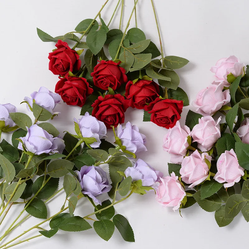 Luxurious Flannel Pearl Rose Bouquet - Elegant Floral Arrangement & Home Décor Gift