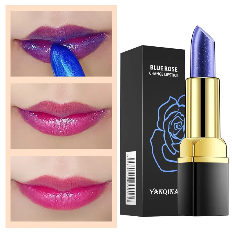 Blue Rose Temperature-Activated Color-Changing Lipstick - Natural & Lasting Moisturizing Lip Stain