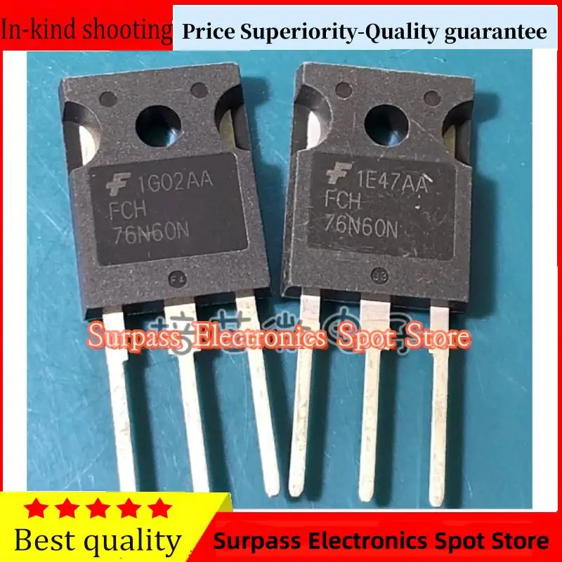 

10PCS-100PCS FCH76N60N FCH76N60NF MOS 76A600V Price Superiority-Quality guarantee