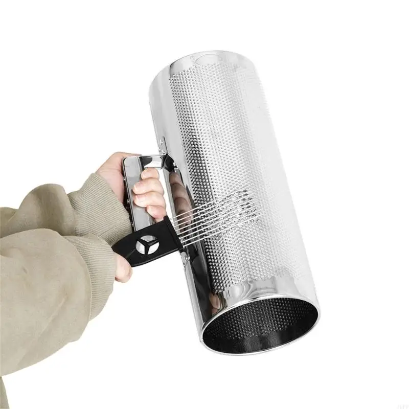 J6PF Metal Guiro Instrument with Scraper Set Musical Guiro Training Tool Shaker