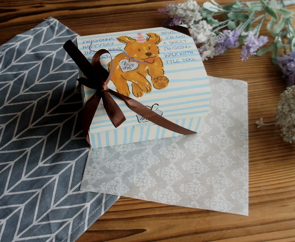 10 Pcs Blue Dog Bear Doll Paper Boxes 15.5×10×12cm for Wedding Birthday Valentine’s Day... - SKU BDBB2204 - UGI Packaging