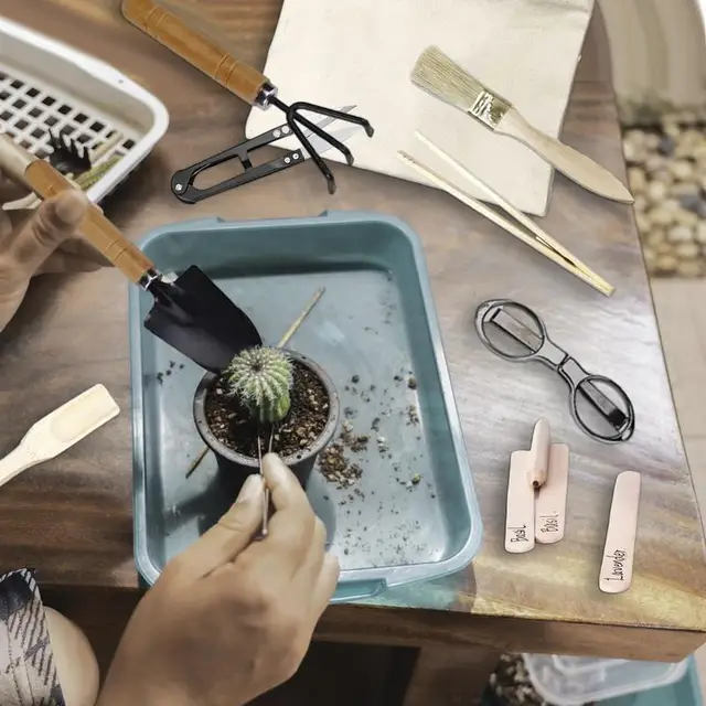 14 Darab Kertészeti Szerszámok Készlet Hordozható Átültetési Kerti Kézi Szerszámkészlet - Image 5