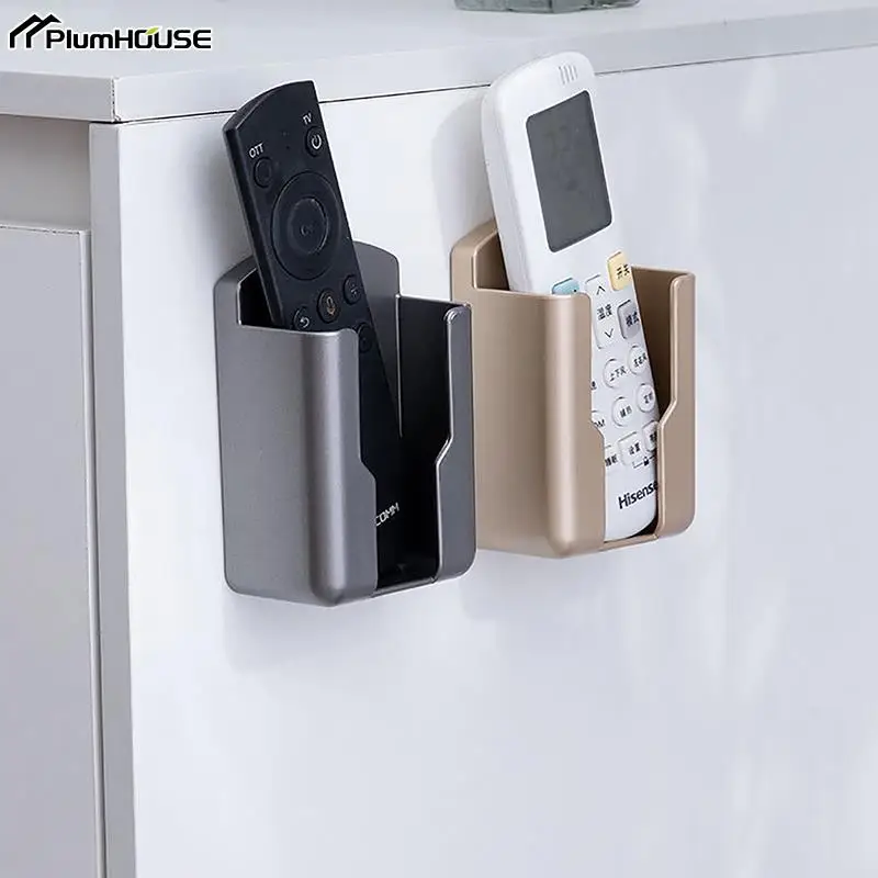 Remote Control Holder Wall Mounted Storage Box Cosmetic Bathroom Rack Shelf Adhesive Storage Home Mobile Phone Plug Case, wall mounted storage box,cosmetics storage box,phone holder,remote control holder,wall mounted organizer