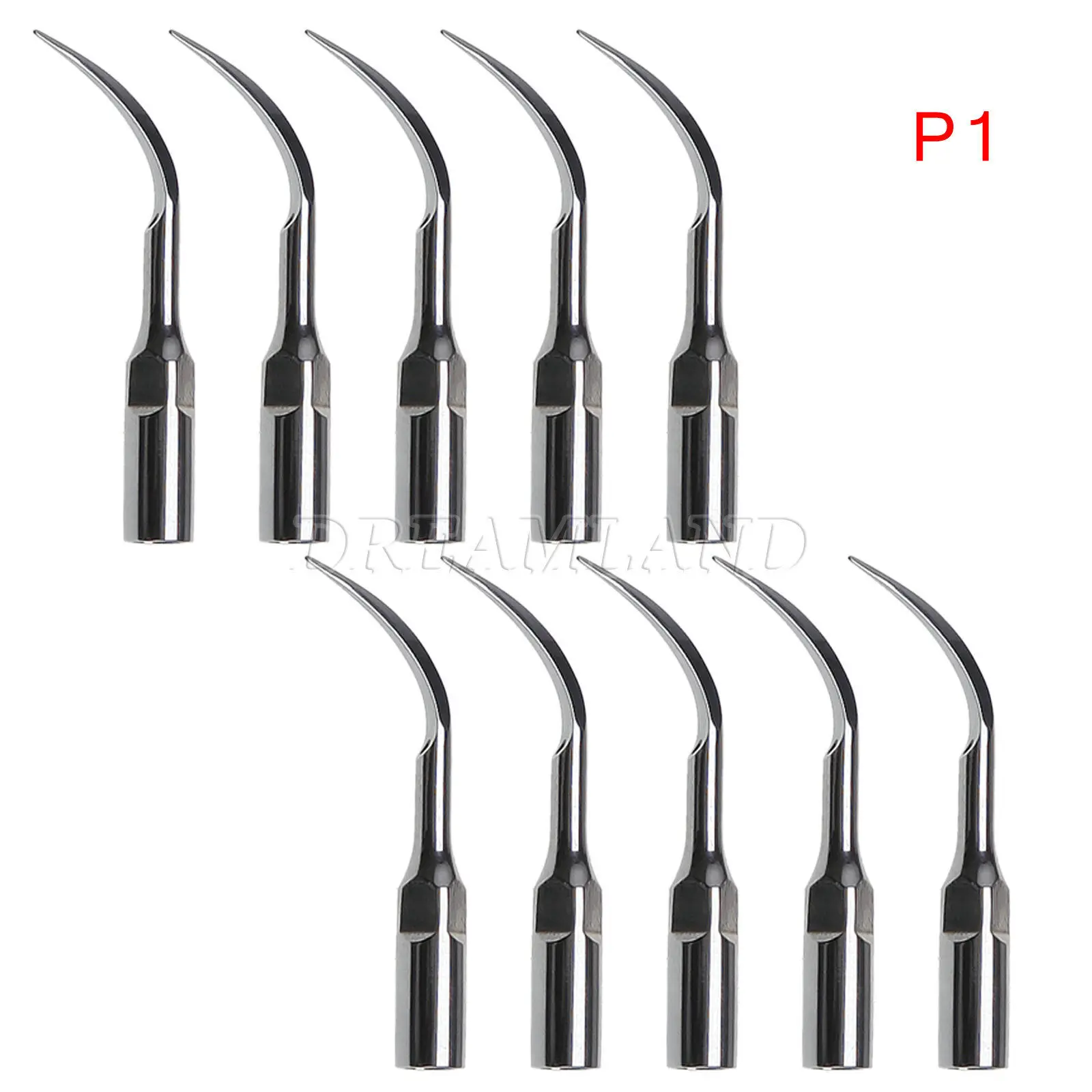 

10PCS Dental Ultrasonic Piezo Scaler Perio Tips P1 Fit EMS Woodpecker Cavitron Handpiece