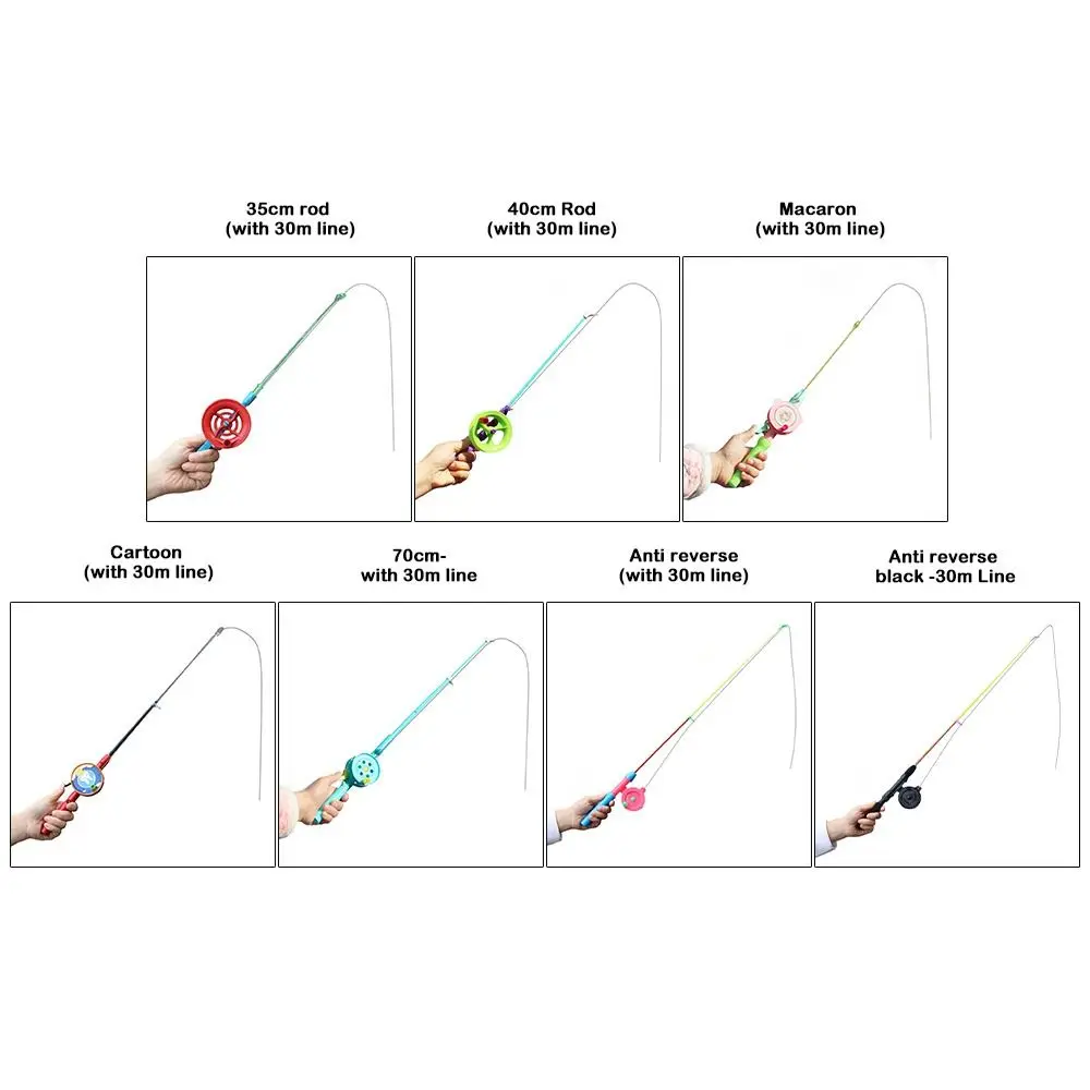 Canne pêche glace rétractable 2024 35 à 80cm stylo hiver - Canne enfant pêche sur glace spinning hiver