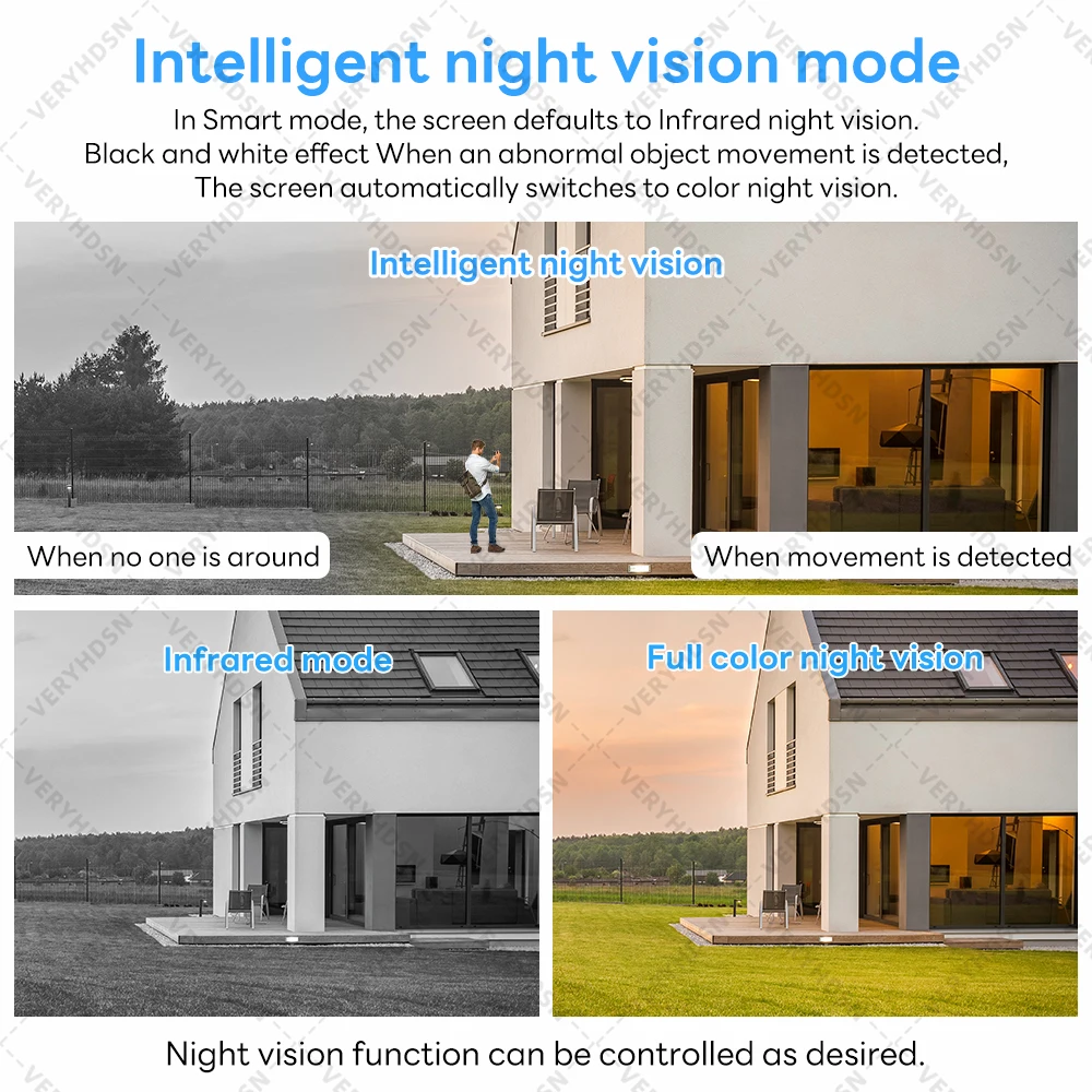 3MP واي فاي كاميرات IP مراقبة في الهواء الطلق فيدي...