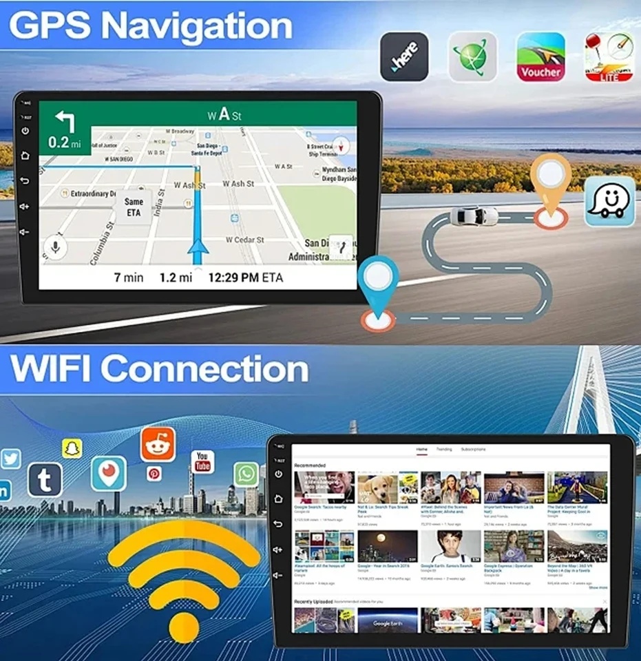 Autoradio Android 9 Pouces Pour Mazda CX-3 (2015-2018) - CarPlay, Android Auto, Caméra De Recul, GPS, Bluetooth
