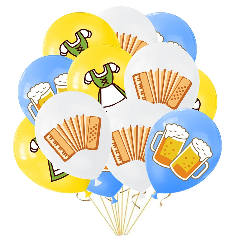

Beer Party Germany Munich October Beer Festival Party Decoration Scene Latex Balloon Set