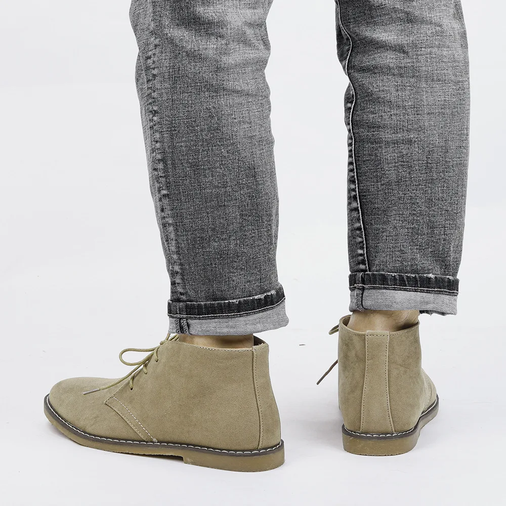 Men's Suede Desert boots high quality American Style Casual Ankle boots Handmade Shoes for men