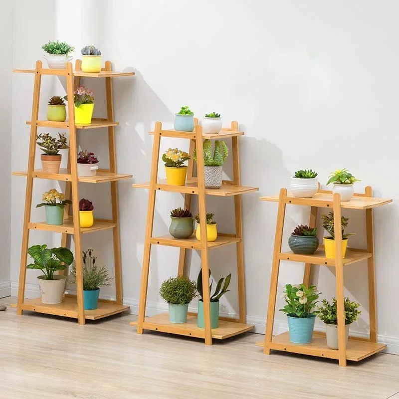 Living Room Floor-type Plant Shelves Balcony Simple Modern Iron Art Pot Holder Storage Shelf for Greenery Display