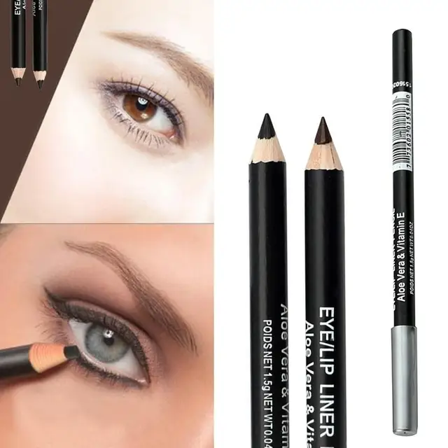 Moda trucco professionale nero marrone Eyeliner matita per sopracciglia strumento di bellezza cosmetico duraturo impermeabile 1
