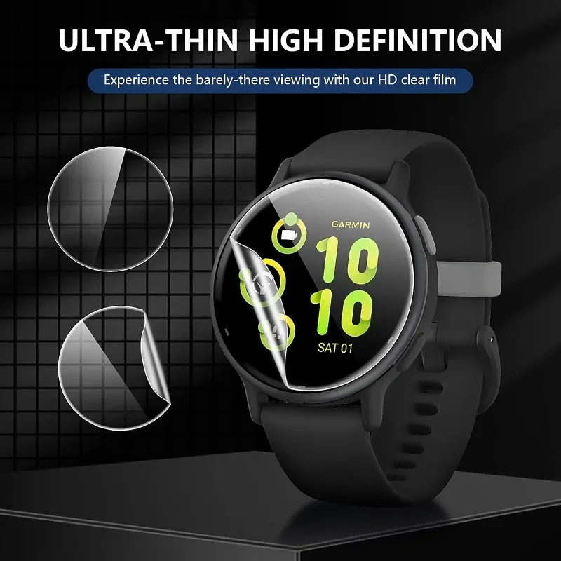 Garmin Vivoactive 6 용 1-5PCS 하이드로 겔 필름 Garmin Vivoactive5 용 소프트 고화질 필름 화면 보호기 보호 커버