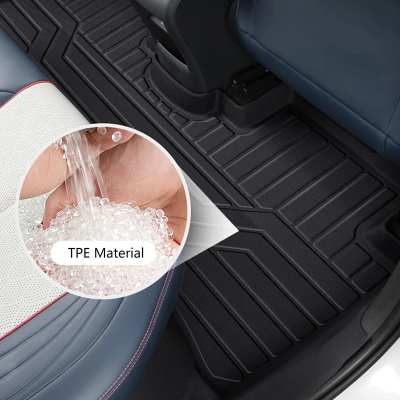 BYD Atto 3 Ev 맞춤형 바닥 라이너 3D 발 패드, 완전히 둘러싸인 바닥 매트, 방수 미끄럼 방지 카펫, 2022 신제품