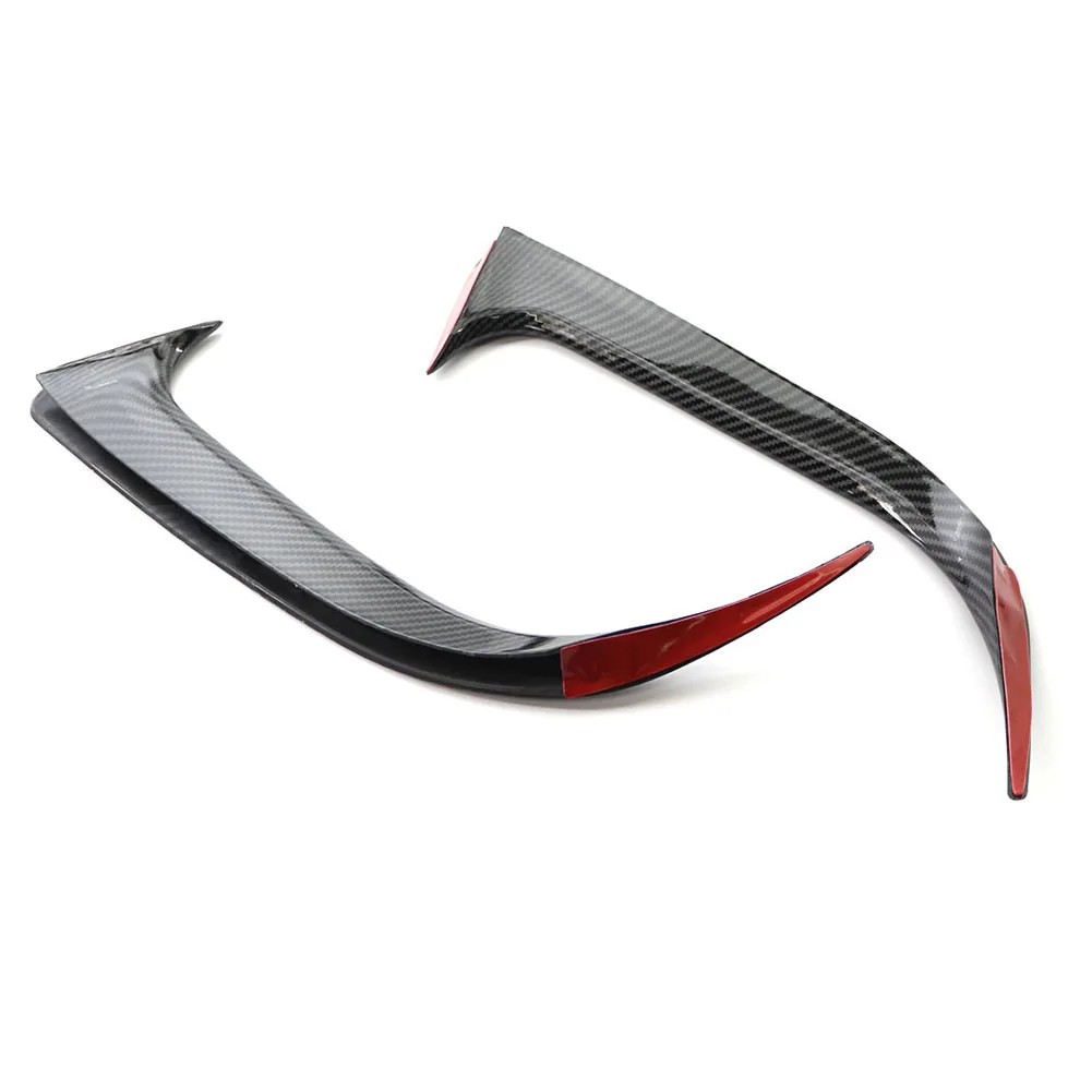 Glossy Black Carbon Fiber Rear Bumper Lip Spoiler for Car