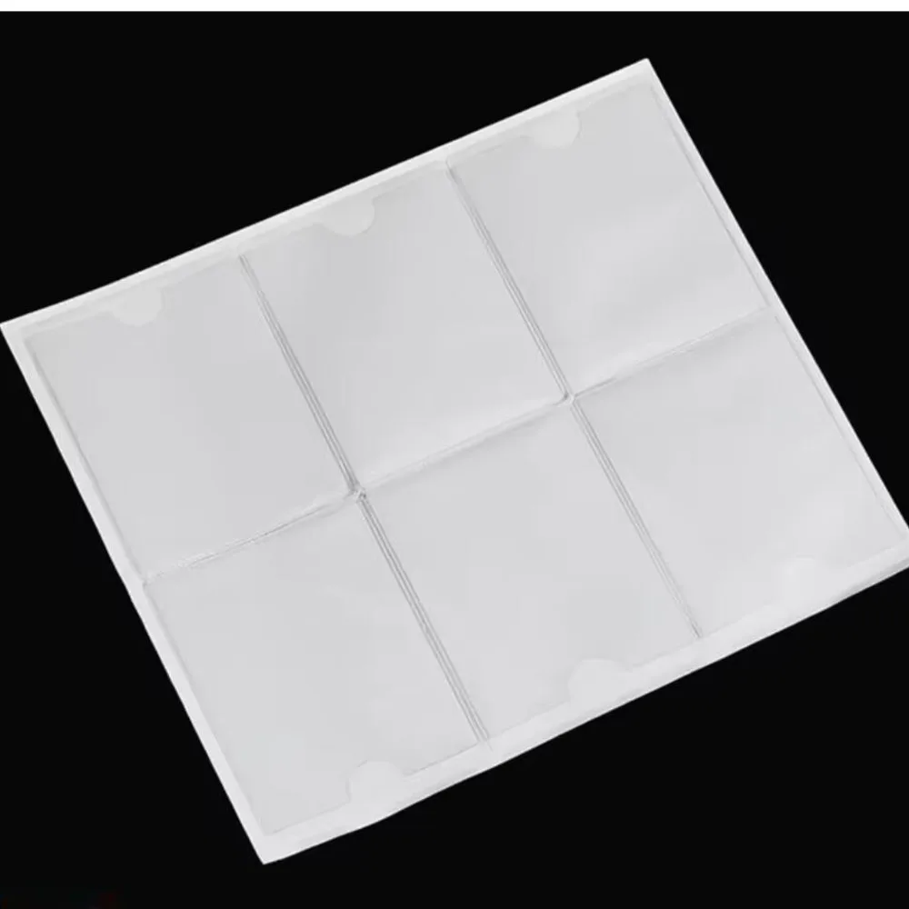 10PCS 접착 비닐 주머니 태그 PVC 봉투 자체 접착 기호 홀더 티켓 슬리브 플라스틱 가격 카드 라벨 명찰 주머니