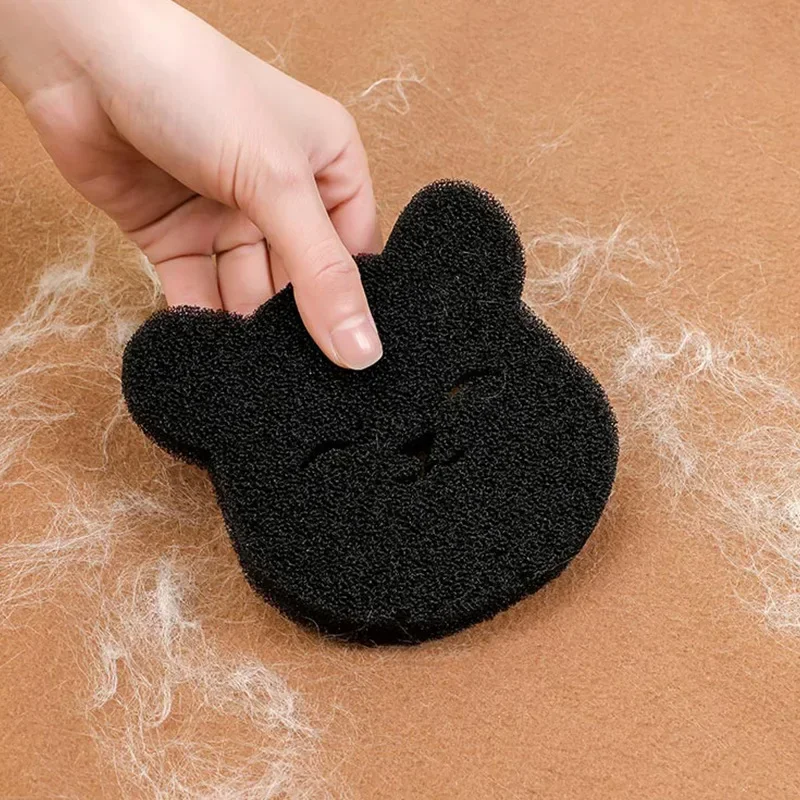 6/2pcs Bear Shape Sponge Laundry Balls Hair Catcher Laundry Ball