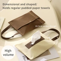 Tianzong Tissue Box Wall-Mounted Living Room Tissue Box Towel Storage Box Hanging Car Tissue Bag Wet Wipes Box 1