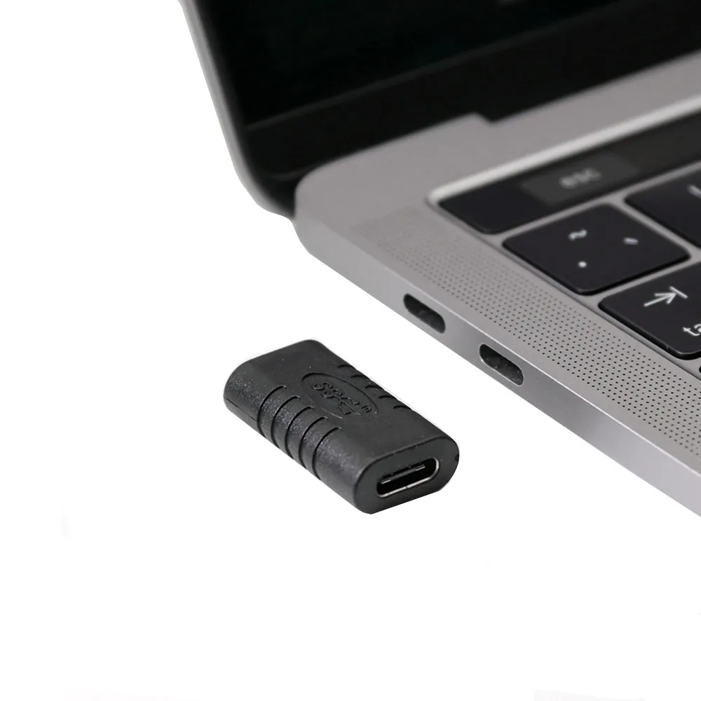 USB C Female to Female Adapter Type C Coupler Extender Extension Connector for Thunderbolt 3 MacBook, Nintendo Switch, Samsung