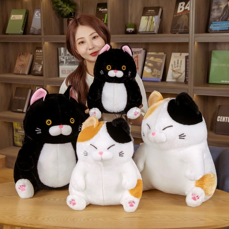 

Kawaii котенок плюшевая подушка искусственная плюшевая игрушка кукла Мягкое Животное kawaii декор комнаты подарок для ребенка на день рождения