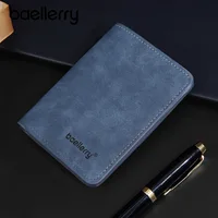 Baellerry New Slim Short Men Wallets Simple Card Holder Male Purses Classic Photo Holder High Quality Men Card Clips 1