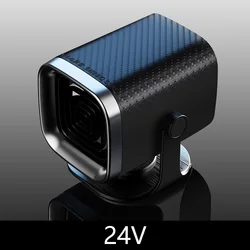Portable Car Heater and Defroster - Quick Heat Solution for Winter Windshield Clarity (24V Black)