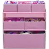 4-Piece Toddler Playroom Furniture Set Table Chairs Toy Organizer Kids Playroom Storage Furniture Unisex Childrens Play Area 6