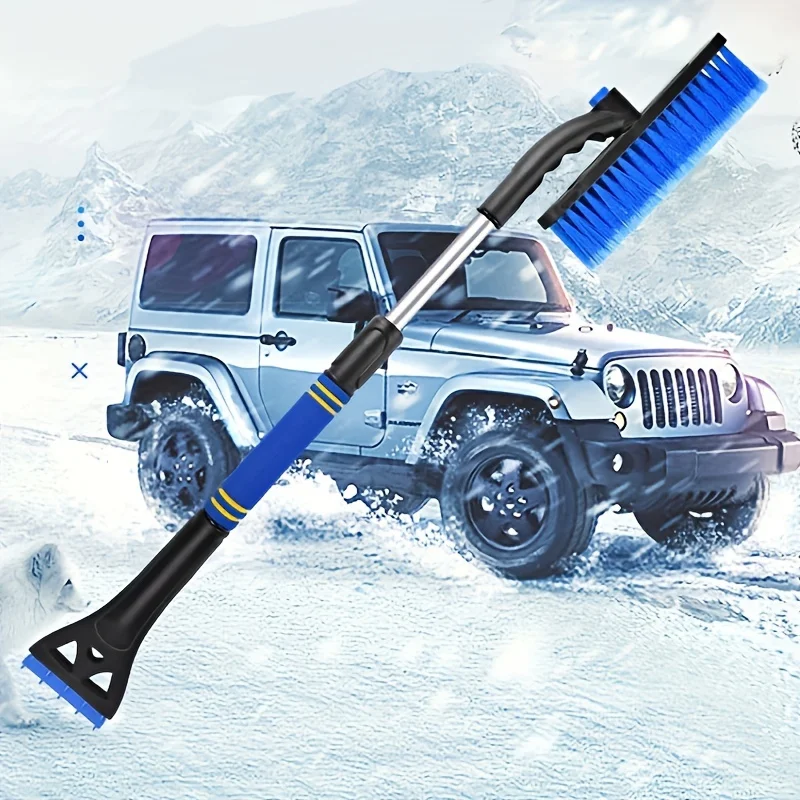Window Snow Scraper Multi Functional Car Winter Snow Shovel Cleaning Brush Defroster Car Windshield Accessories