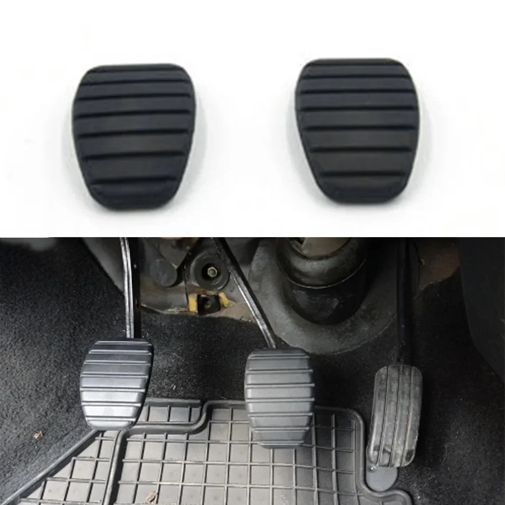2Pcs Car Brake Clutch Foot Pedal Pad Cover For Clio Laguna Megane Scenic Kangoo