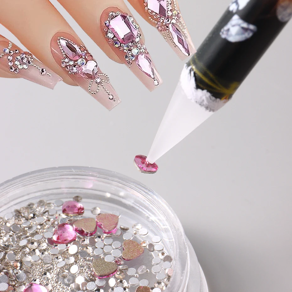 Nail Art Tools Set With Rhinestone Picker