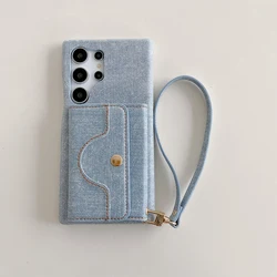 Leather Wallet Phone Case and Cover - A81 (Light Blue)