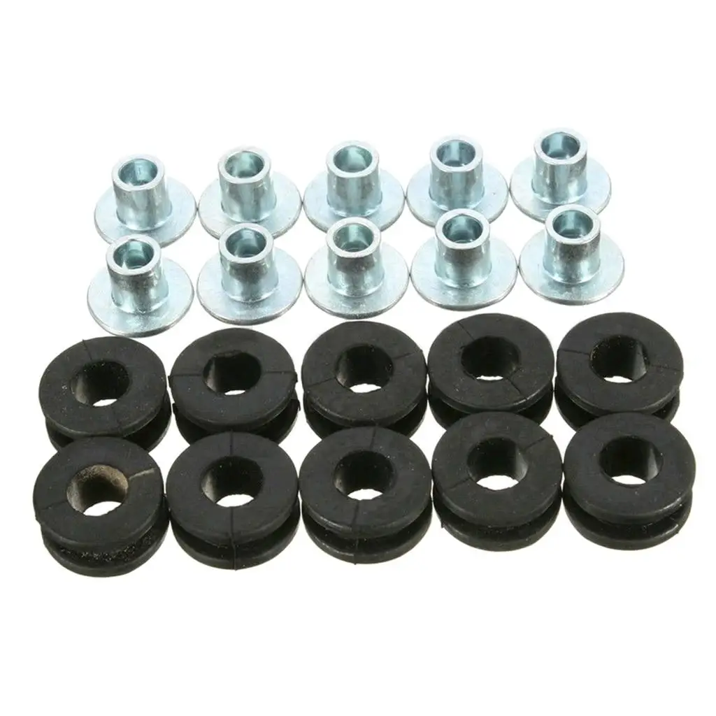 

10 Pieces Motorcycle Rubber Grommets Bolts for for Suzuki Fairing