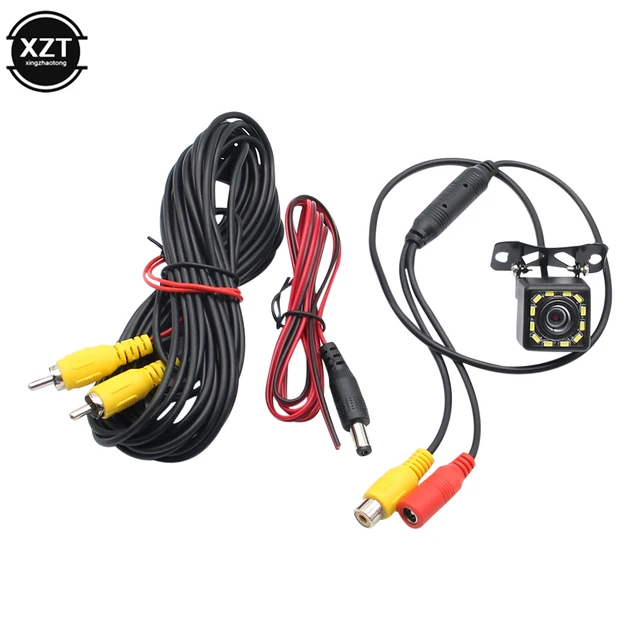 신제품 와이드 앵글 HD 자동차 후방 카메라, 후방 비디오, 차량 카메라, 백업 역방향 카메라, 12 LED, 야간 투시경, 주차 카메라