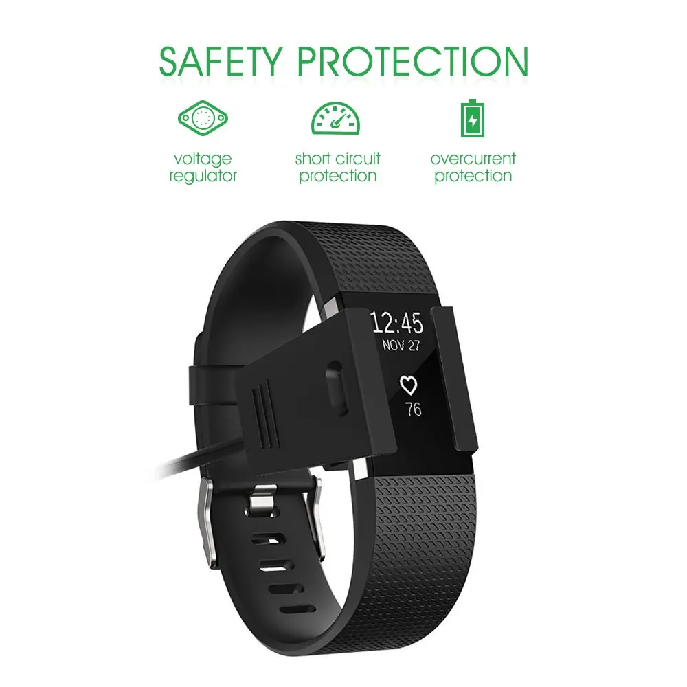 Cavo Di Ricarica Rapido Per Fitbit Charge 2 3 4 Se Sostituzione Dell'Orologio Adattatore Dock Di Ricarica Usb Per Fitbit Charge 2 Tracker